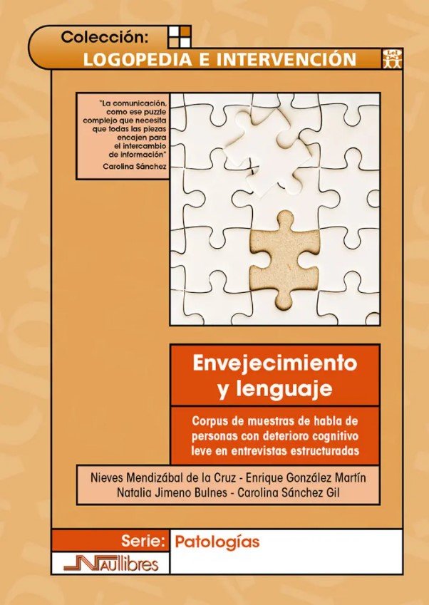 ENVEJECIMIENTO Y LENGUAJE | portada del libro