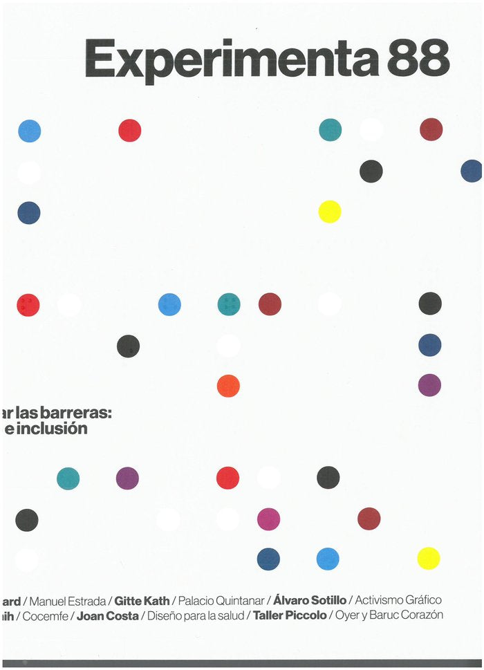 EXPERIMENTA 88.SUPERAR LAS BARRERAS DISEÑO E INCLUSION, de AA.VV. | portada del libro