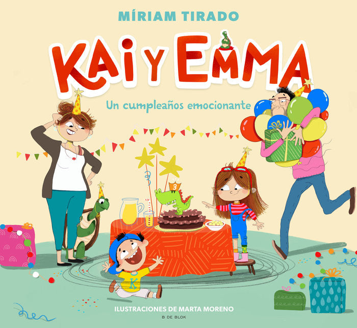 UN CUMPLEAÑOS EMOCIONANTE (KAI Y EMMA 1), de TIRADO, MIRIAM | portada del libro