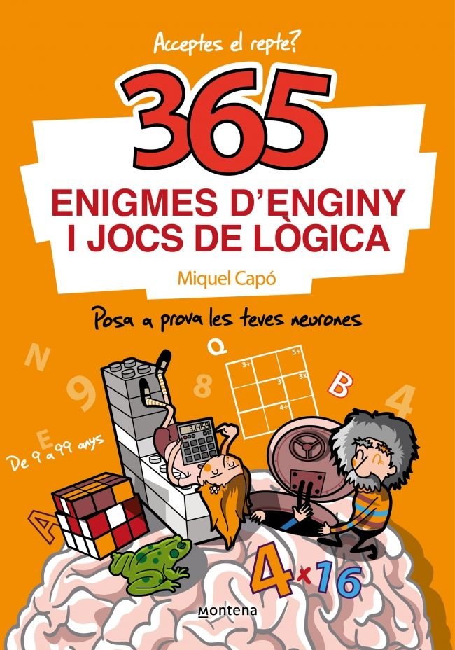 365 enigmes d'enginy i jocs de lògica, de Capó, Miquel | portada del libro