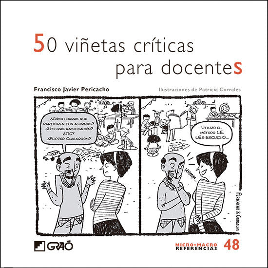 50 viñetas críticas para docentes, de Pericacho Gómez, Francisco Javier | portada del libro