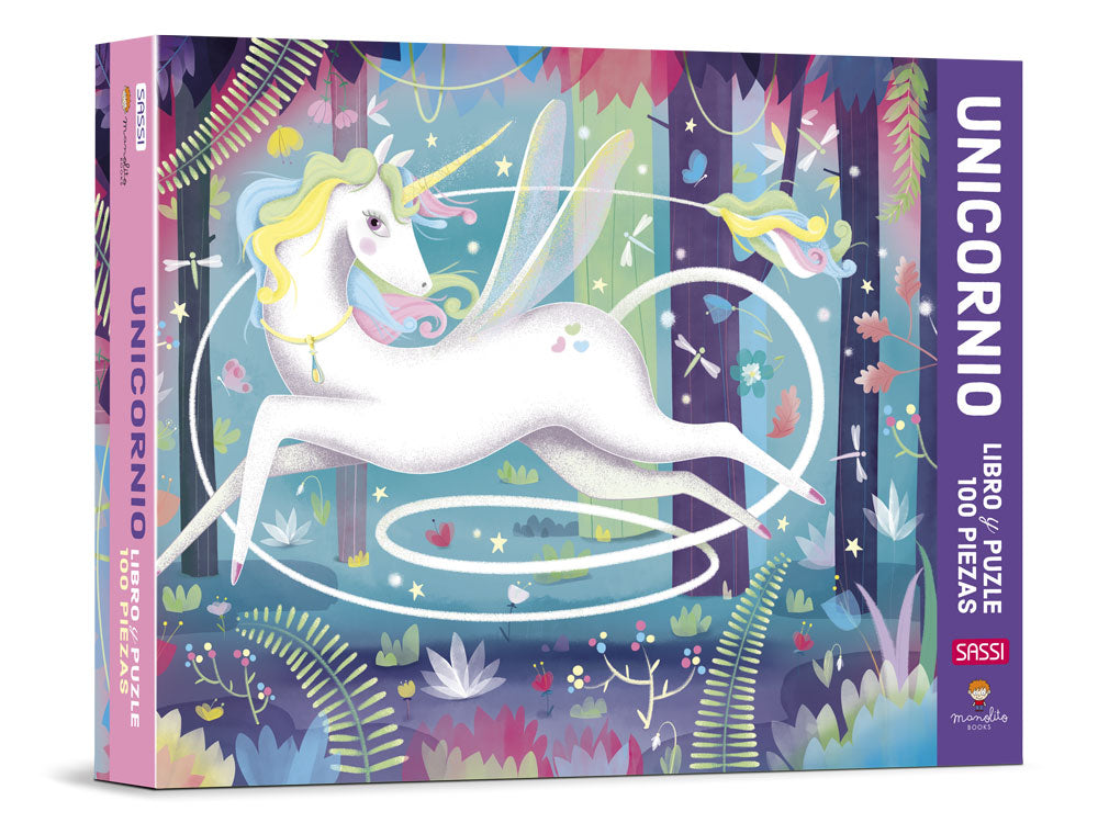 UNICORNIO 100 PIEZAS PUZZLE EDIC ILUSTRA, de Irena Trevisan | portada del libro