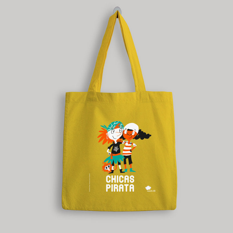 BOLSA DE TELA CHICAS PIRATA - AMARILLO, de GOMEZ | portada del libro