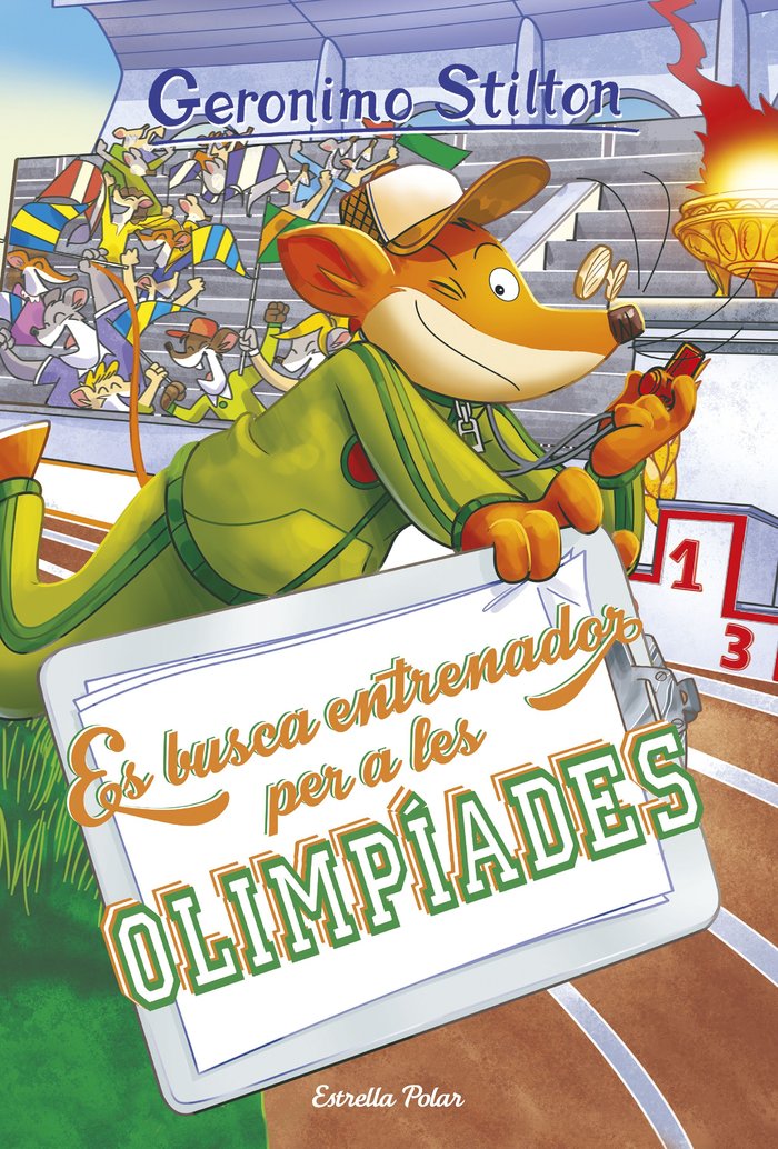 Es busca entrenador per a les olimpíades, de Stilton, Geronimo | portada del libro