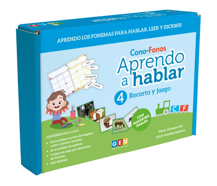 APRENDO A HABLAR.CONO-FONOS 4. RECORTO Y JUEGO, de ALTOZANO RUF, MARTA | portada del libro