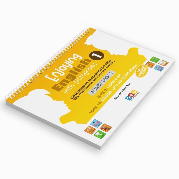 Enjoying English with pictograms 1. Activ 1. Activity book 5, de ALBERT BAS, ELISA | portada del libro