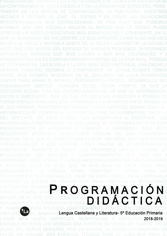 Programación Didáctica, de González Franco, Elisa | portada del libro