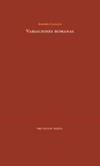 VARIACIONES ROMANAS, de ANDRES CATALAN | portada del libro