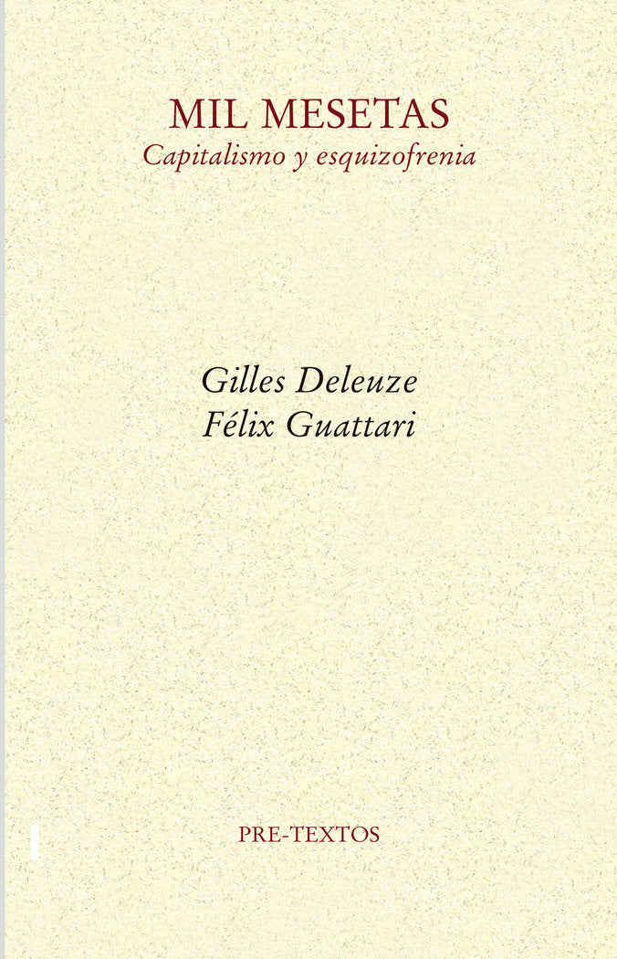 MIL MESETAS, de Deleuze | portada del libro
