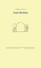 AZUL DISTINTO, de Gabriel Insausti | portada del libro