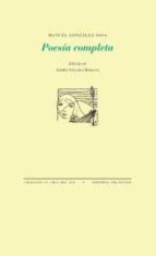POESÍA COMPLETA MANUEL GONZÁLEZ SOSA, de Manuel González Sosa | portada del libro