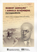 Robert Gerhard i Arnold Schönberg. Correspondència, de Ortiz-de-Urbina, Paloma | portada del libro