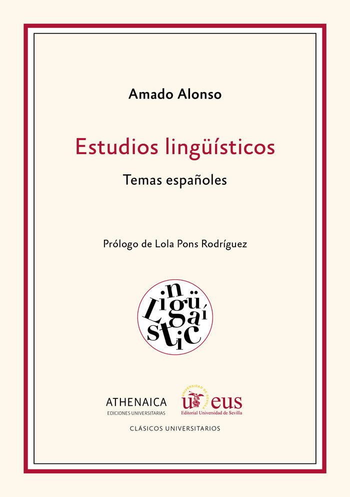 Estudios lingüísticos, de Alonso, Amado | portada del libro