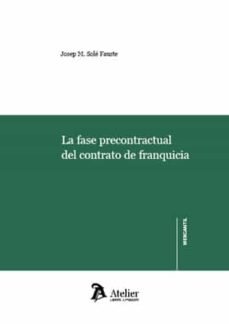 La fase precontractual del contrato de franquicia | portada del libro