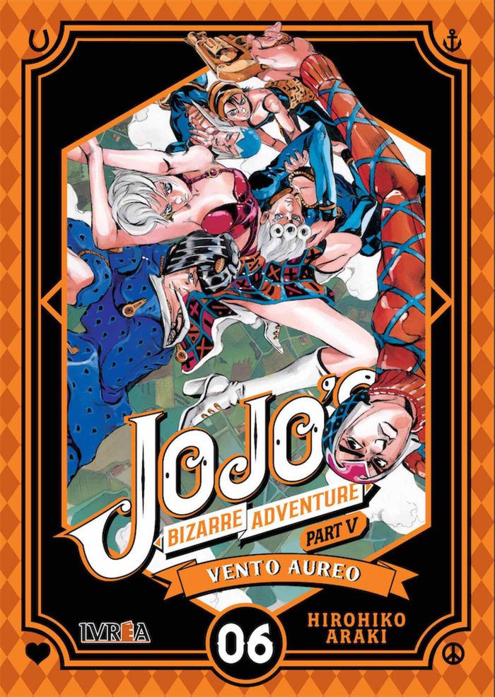 Jojo's Bizzarre Adventure Parte 5: Vento Aureo 6, de Hiroiko Araki | portada del libro