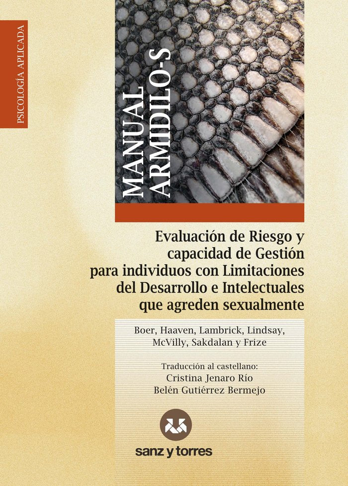 MANUAL ARMIDILO S, de BOER, DOUGLAS P. | portada del libro