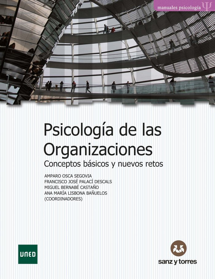 PSICOLOGIA DE LAS ORGANIZACIONES, de OSCA SEGOVIA, AMPARO | portada del libro