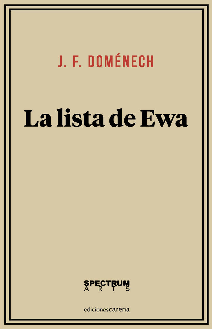 La lista de Ewa, de Doménech, J. F. | portada del libro