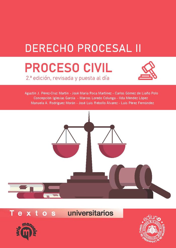 Derecho Procesal II. Proceso Civil | portada del libro