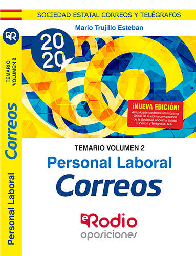 Correos. Personal Laboral. Temario volumen 2., de Trujillo Esteban, Mario JosE | portada del libro