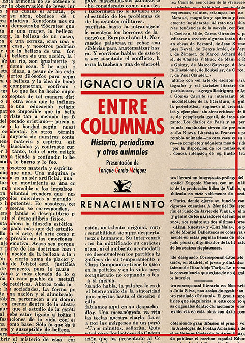 ENTRE COLUMNAS, de URIA, IGNACIO | portada del libro