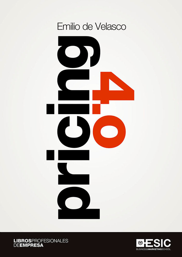 Pricing 4.0, de DE VELASCO, EMILIO | portada del libro