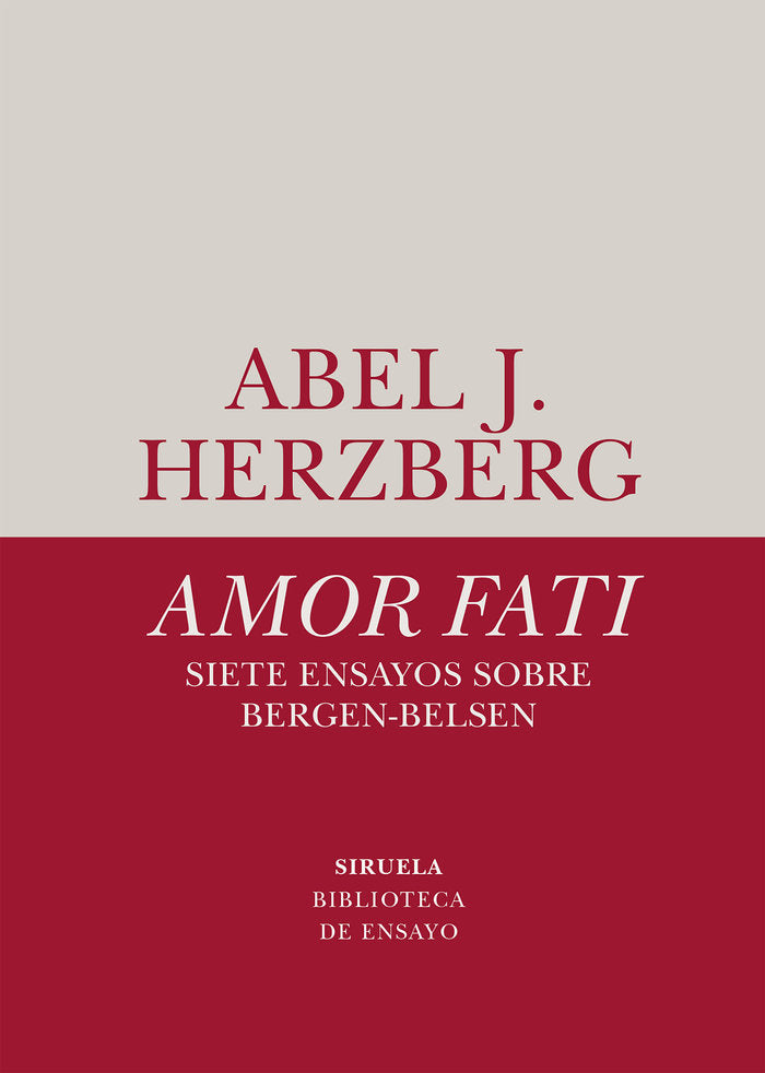 AMOR FATI SIETE ENSAYOS SOBRE BERGEN BELS, de HERZBERG,ABEL J | portada del libro