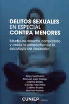 DELITOS SEXUALES EN ESPECIAL CONTRA MENORES., de MIRJA FELDMANN | portada del libro