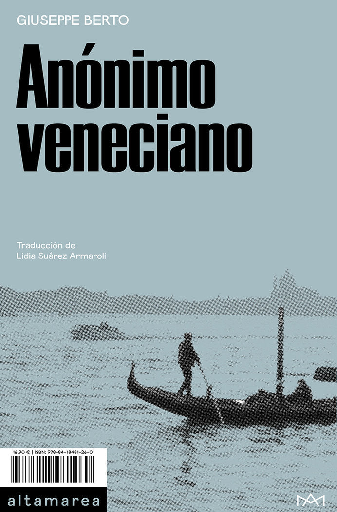 ANONIMO VENECIANO, de BERTO, GIUSEPPE | portada del libro