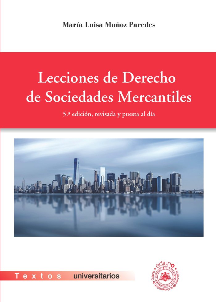 Lecciones de Derecho de Sociedades Mercantiles, de MUÑOZ PAREDES | portada del libro