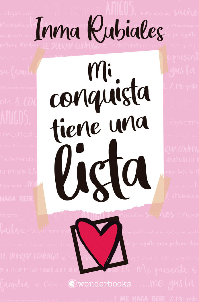 MI CONQUISTA TIENE UNA LISTA, de RUBIALES, INMA | portada del libro