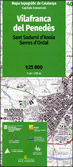 MAPA TOPOGRAFIC DE CATALUNYA 1:25 000 CAPITALS COMARCALS. 4 | portada del libro