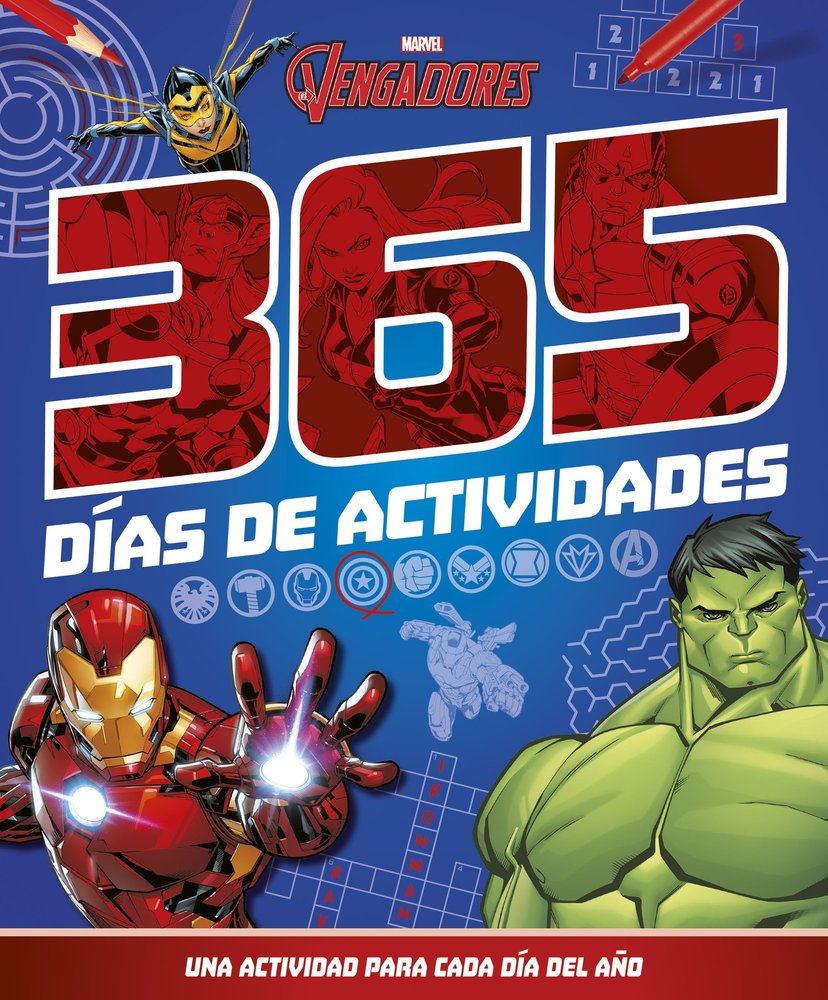 LOS VENGADORES. 365 DIAS DE ACTIVIDADES, de DISNEY | portada del libro