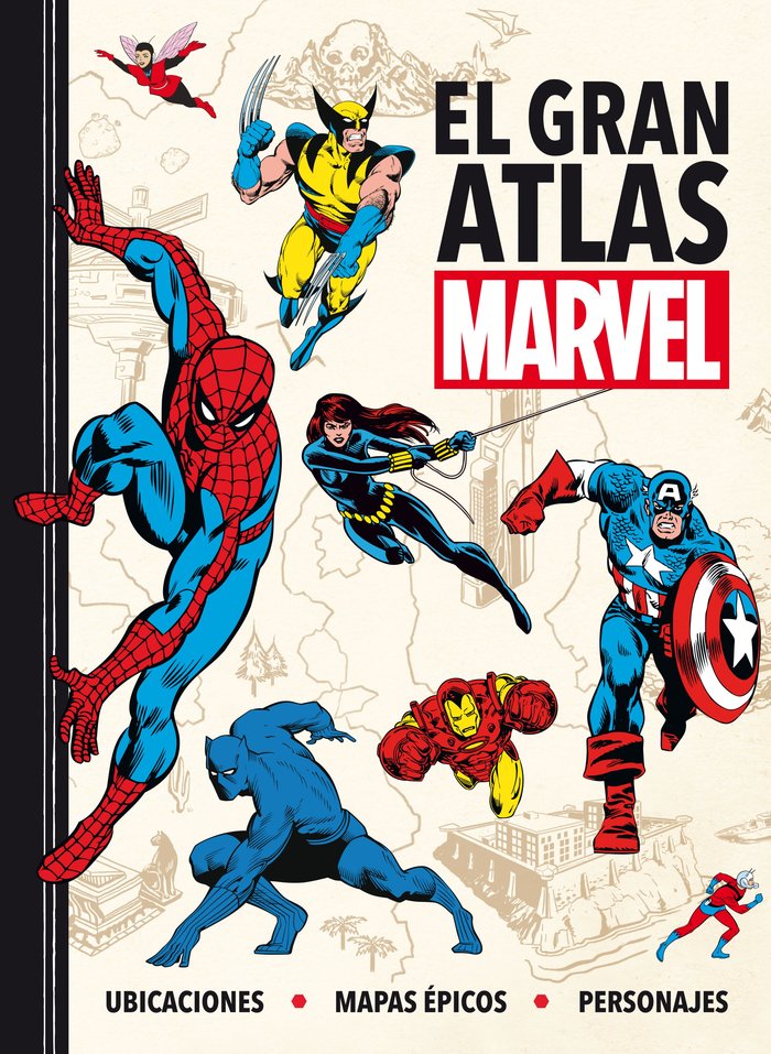 EL GRAN ATLAS MARVEL, de DISNEY | portada del libro