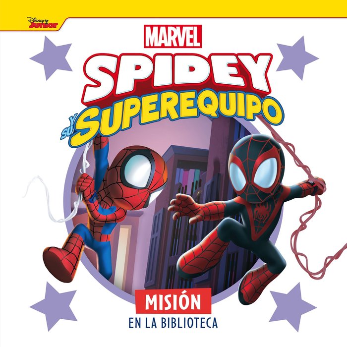 SPIDEY Y SU SUPEREQUIPO MISION EN LA BIBLIOTECA, de MARVEL | portada del libro