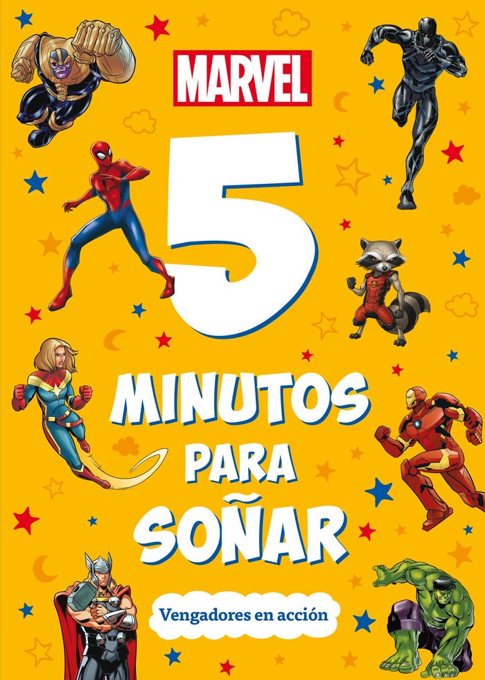MARVEL. 5 MINUTOS PARA SOÑAR. VENGADORES EN ACCION, de MARVEL | portada del libro