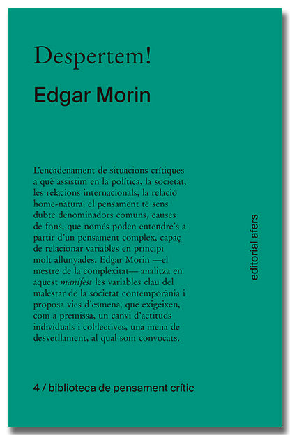 DESPERTEM, de MORIN, EDGAR | portada del libro