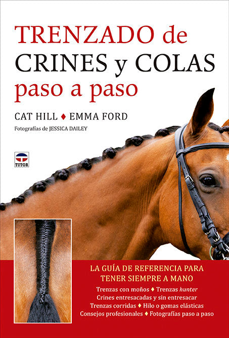 TRENZADO DE CRINES Y COLAS PASO A PASO, de HILL, CAT | portada del libro