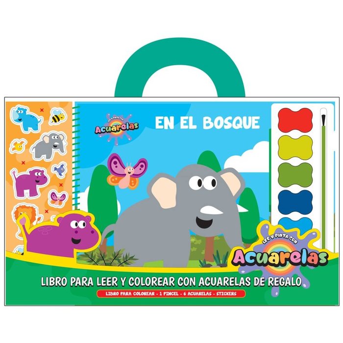 ACUARELAS BOSQUE, de A.A | portada del libro