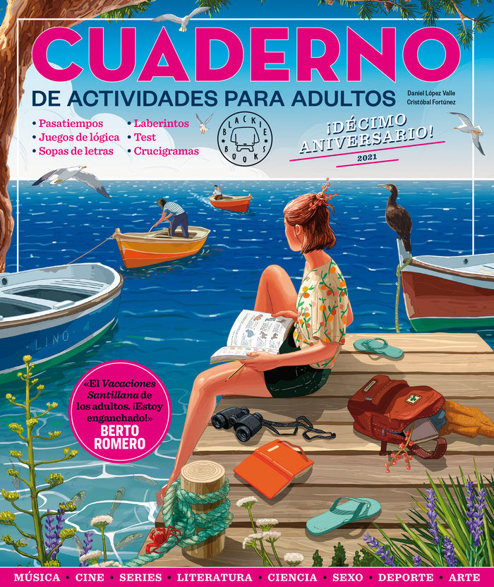 CUADERNO ACTIVIDADES PARA ADULTOS DECIMO ANIVERSARIO 2021 | portada del libro