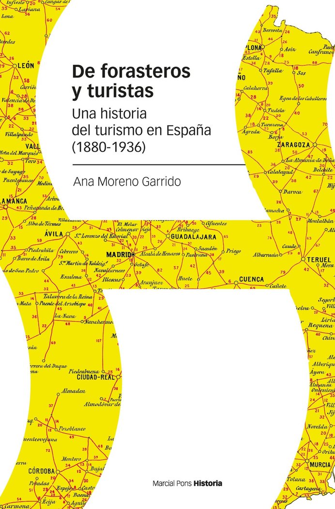 DE FORASTEROS Y TURISTAS, de MORENO GARRIDO, ANA | portada del libro