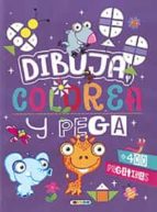 DIBUJA, COLOREA Y PEGA (PORTADA MORADA), de Varios autores | portada del libro