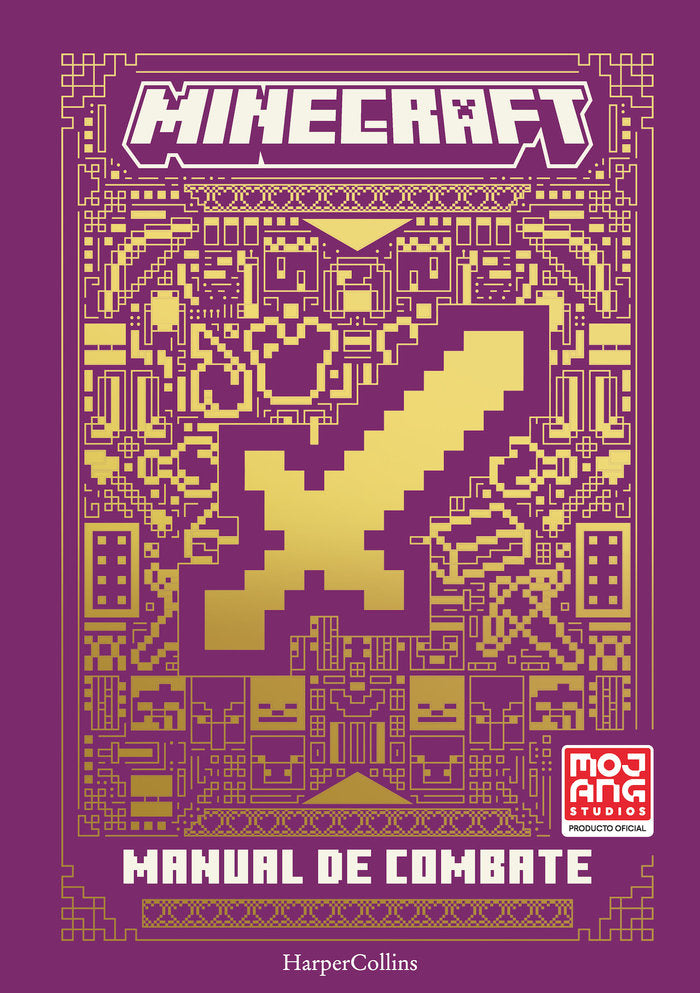 Manual de combate de Minecraft, de AB, MOJANG | portada del libro