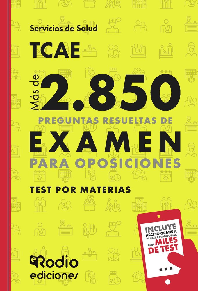 TCAE. AUXILIAR DE ENFERMERIA. TEST POR MATERIAS, de SILVIA GARCIA ESCRIBANO | portada del libro