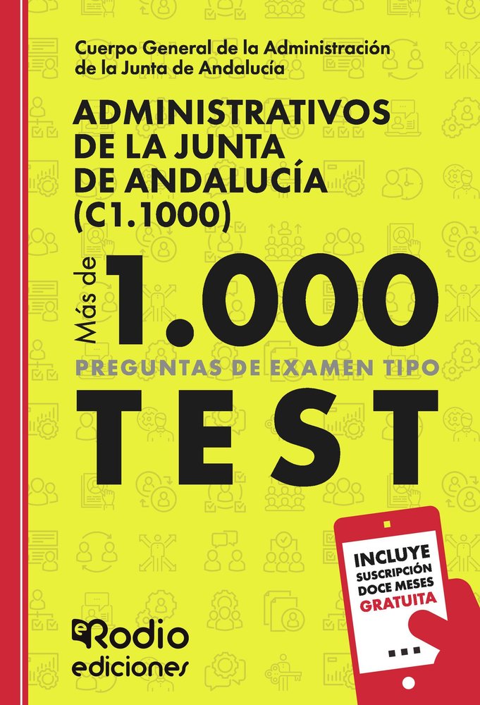 ADMINISTRATIVOS DE LA JUNTA DE ANDALUCIA (C1.1000), de EDICIONES RODIO RODIO | portada del libro
