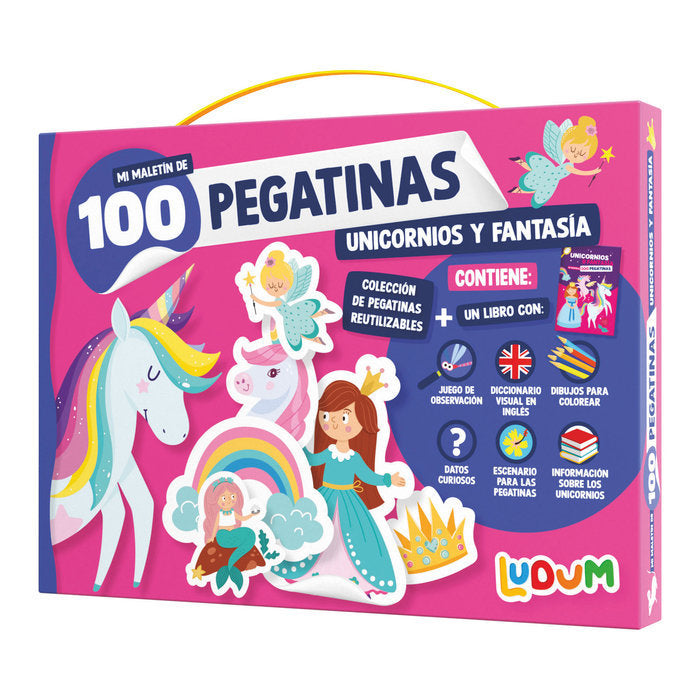MALETIN 100 PEGATINAS - FANTASIA, de IMAGILAND | portada del libro
