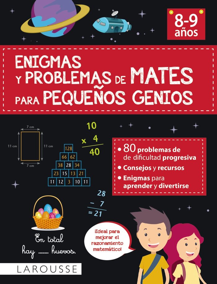 ENIGMAS Y PROBLEMAS DE MATES PARA PEQUEÑOS GENIOS (8-9 AÑOS), de MEYER, AURORE | portada del libro