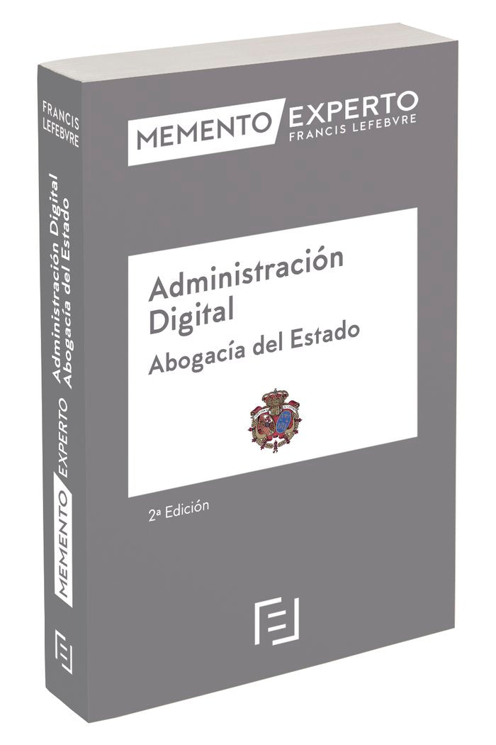 MEMENTO EXPERTO ADMINISTRACION DIGITAL ABOGACIA DEL ESTADO | portada del libro