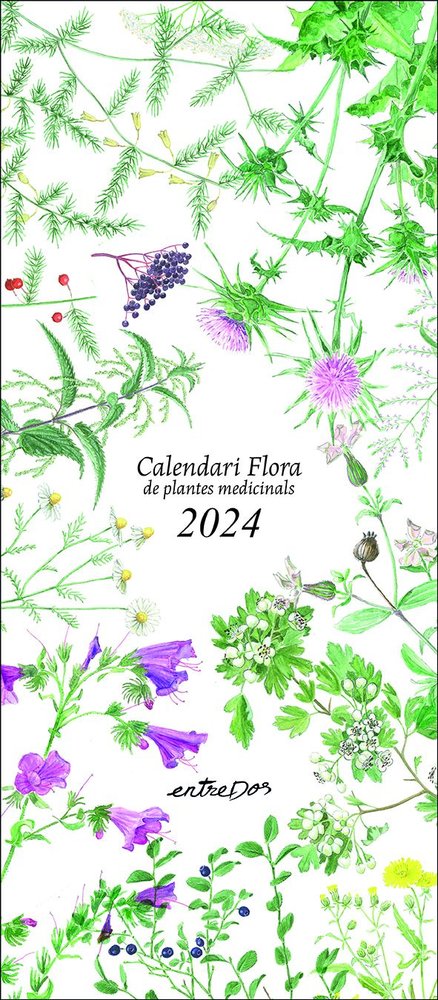 CALENDARI FLORA DE PLANTES MEDICINALS 2024, de PERE VILALDAMA | portada del libro