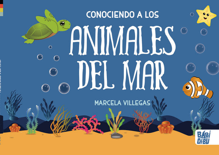 CONOCIENDO A LOS ANIMALES DEL MAR, de VILLEGAS, MARCELA | portada del libro